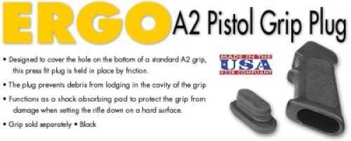 Ergo A2 Pistol Grip Plug Black